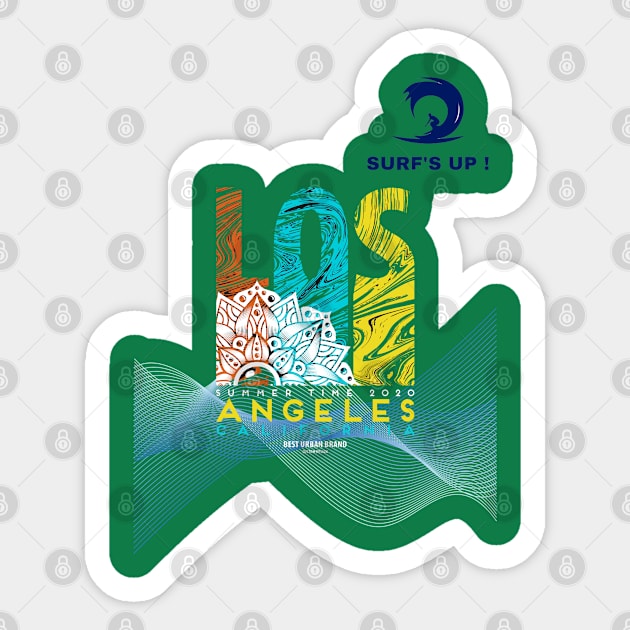 Los Angeles Sticker by surfer25